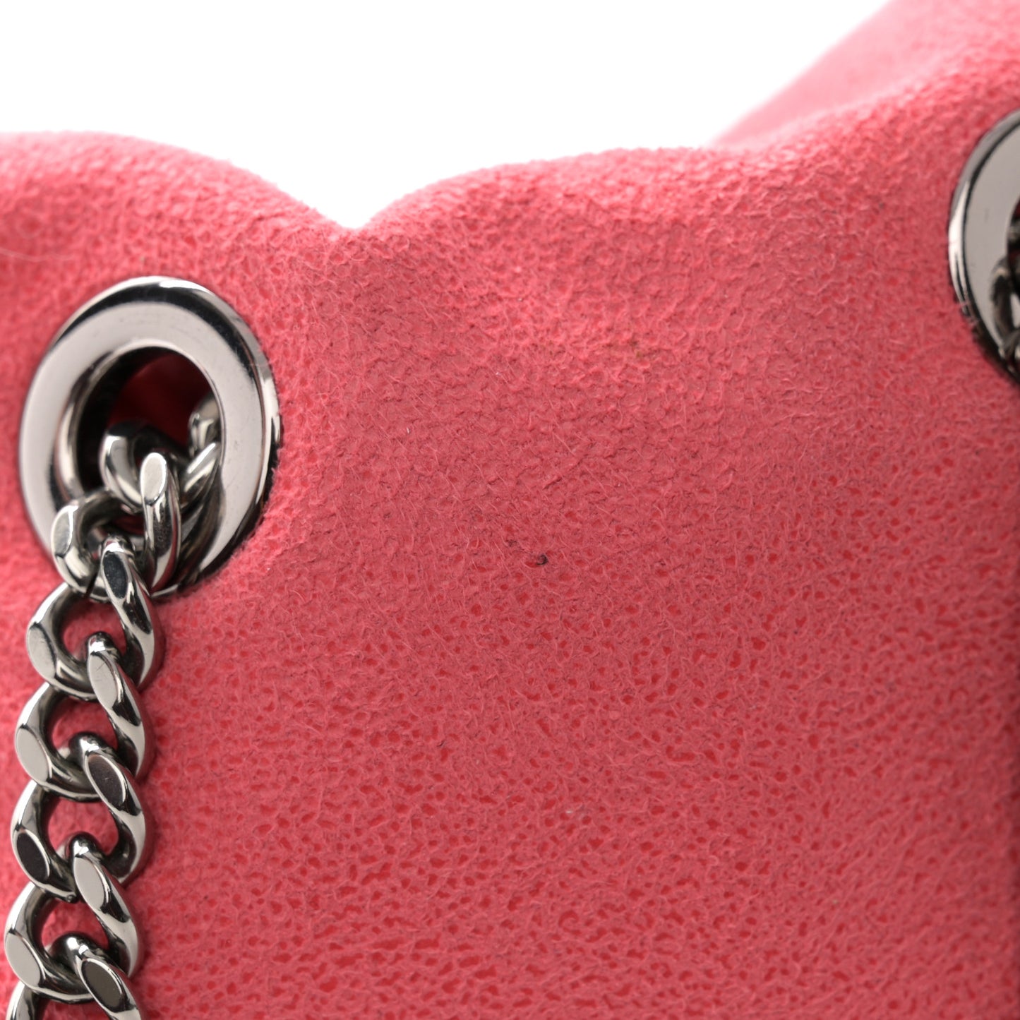 Shaggy Deer Mini Falabella Backpack Pink Fluo