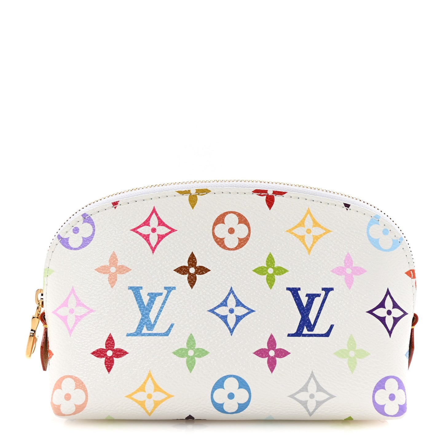 LV x TM Monogram Multicolor Cosmetic Pouch PM White