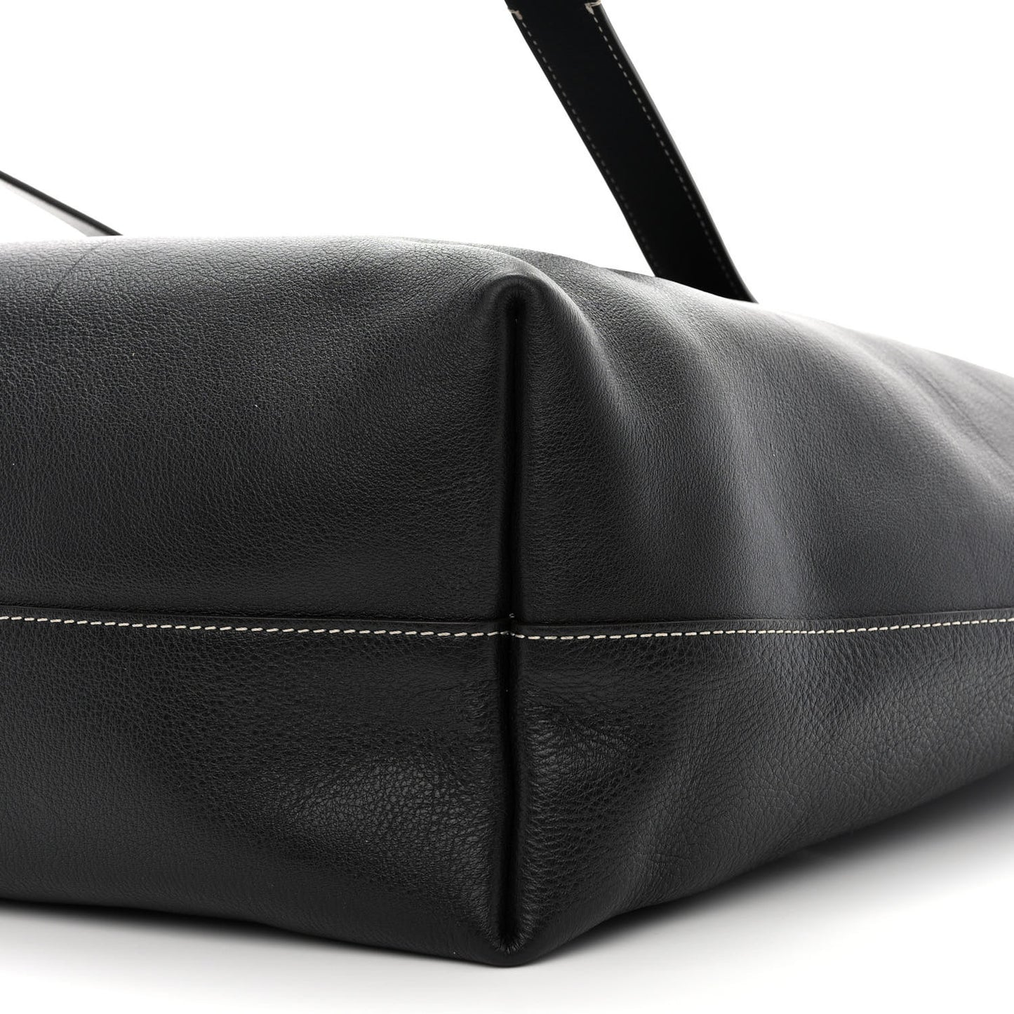 Small Grain Smooth Calfskin Medium Darryl Tote Black