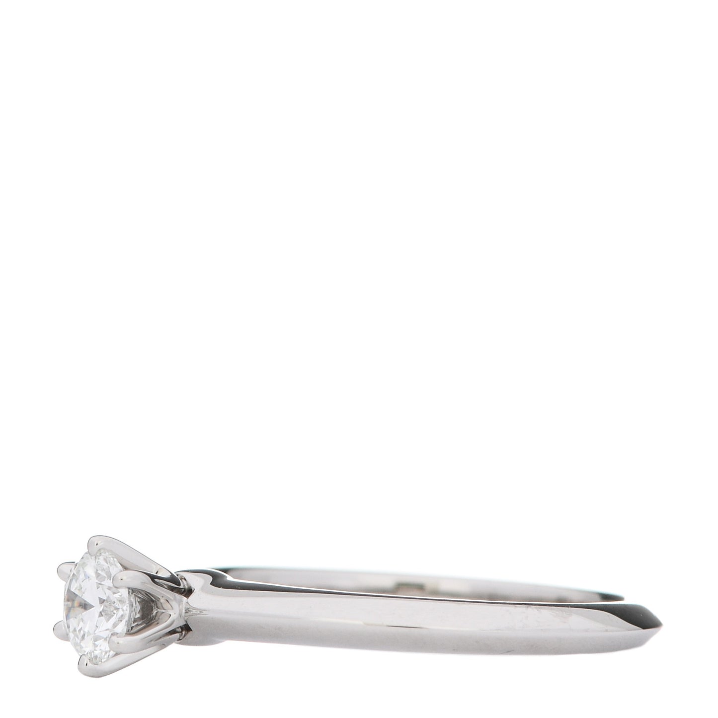 Platinum Diamond .31ct Solitaire Engagement Ring 52 6