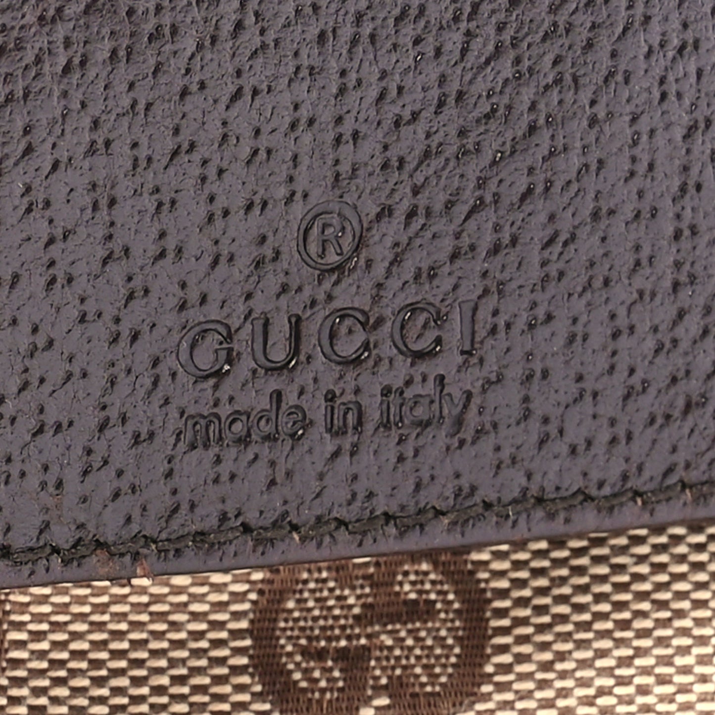 GG Monogram Double Pocket Belt Bag Dark Brown