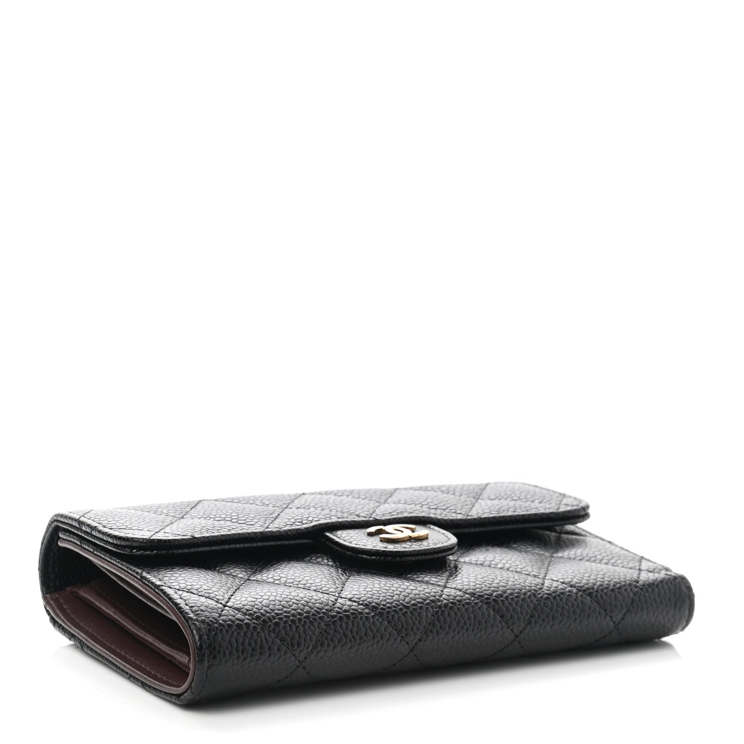 Chanel Caviar Quilted Medium Flap Wallet Black 4 of 9