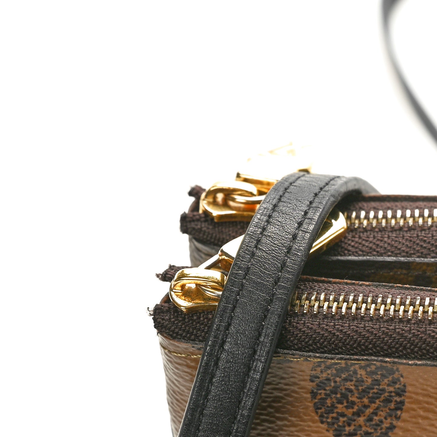 Reverse Monogram Giant Double Zip Pochette