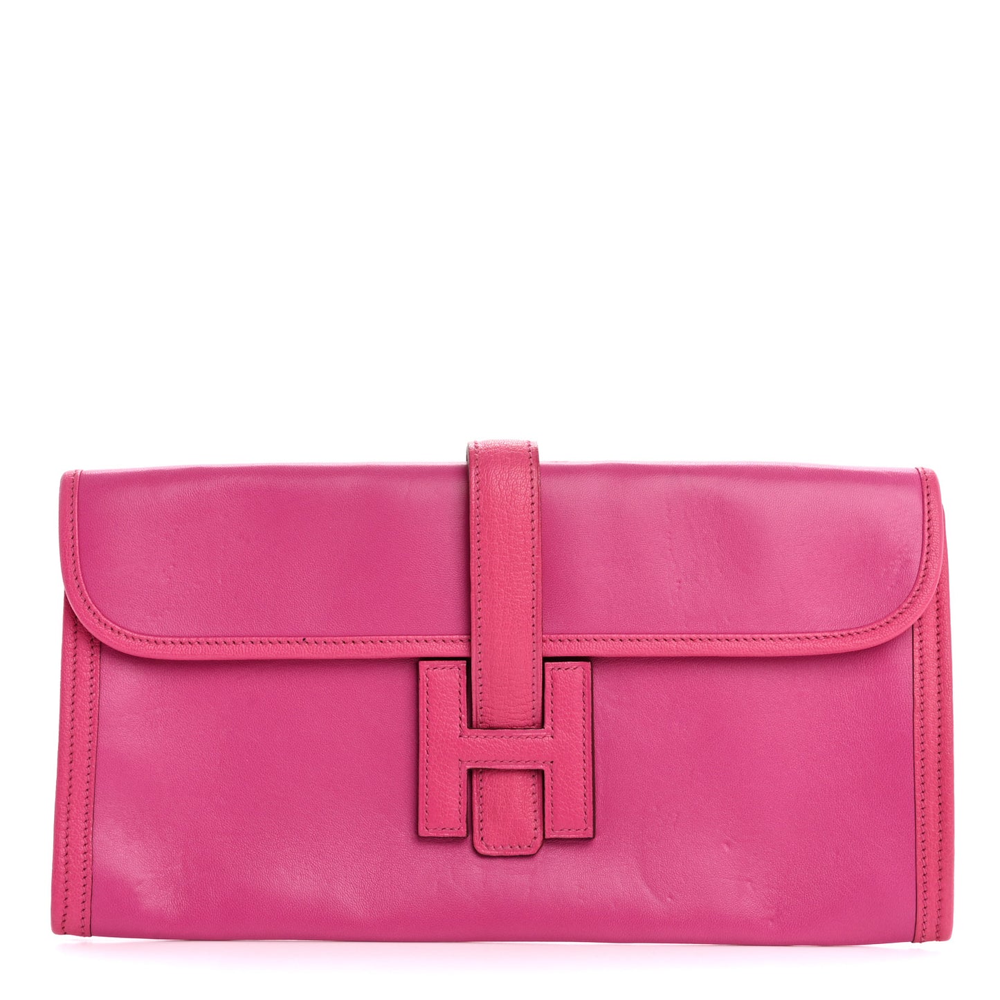 Chevre Mysore Tadelakt Jige Elan 29 Clutch Rose Pourpre