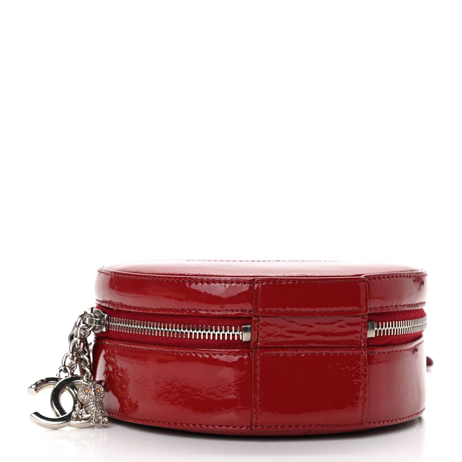 Chanel Patent Round As Earth Evening Bag Red 4 of 14