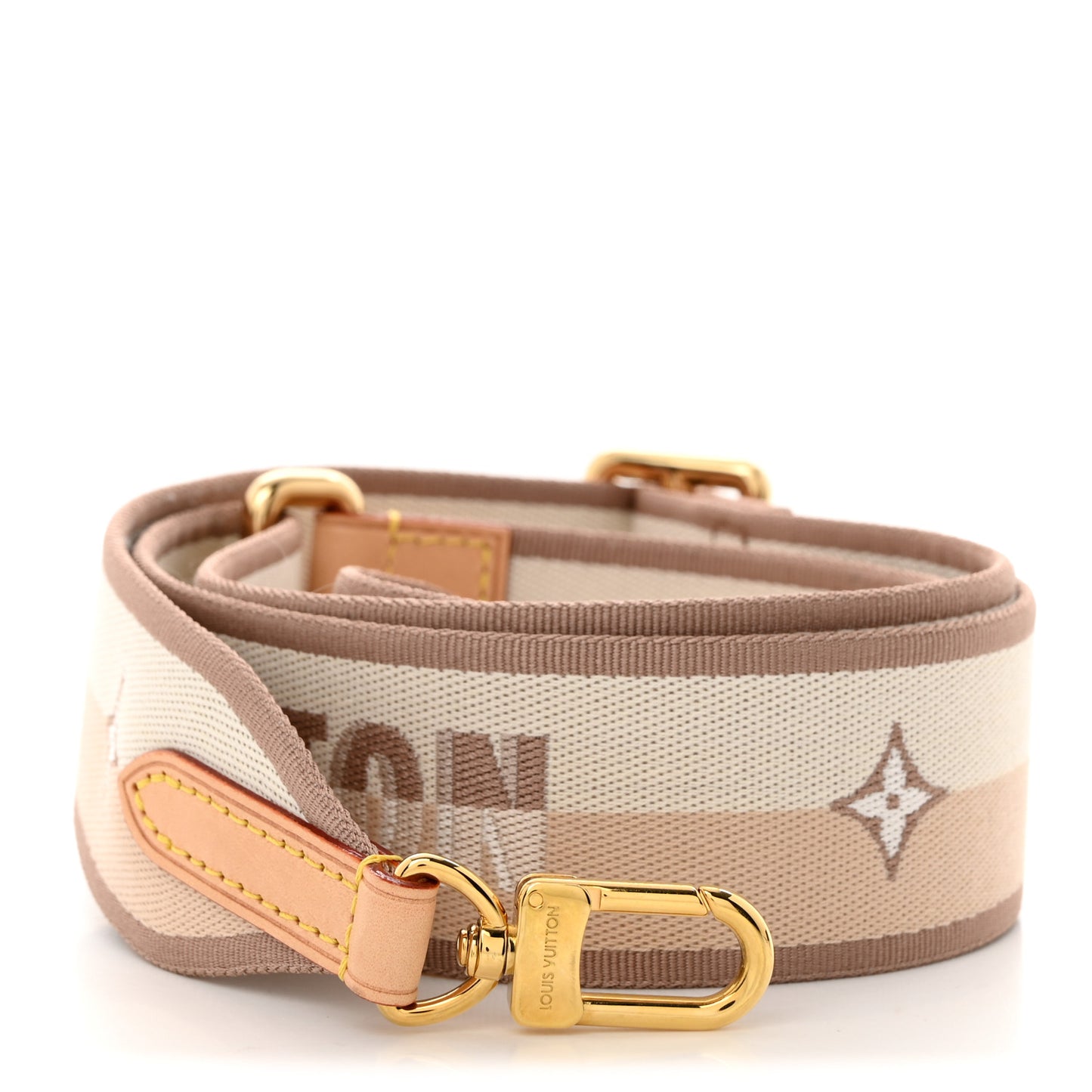 Jacquard Neverfull BB Shoulder Strap Beige Brown