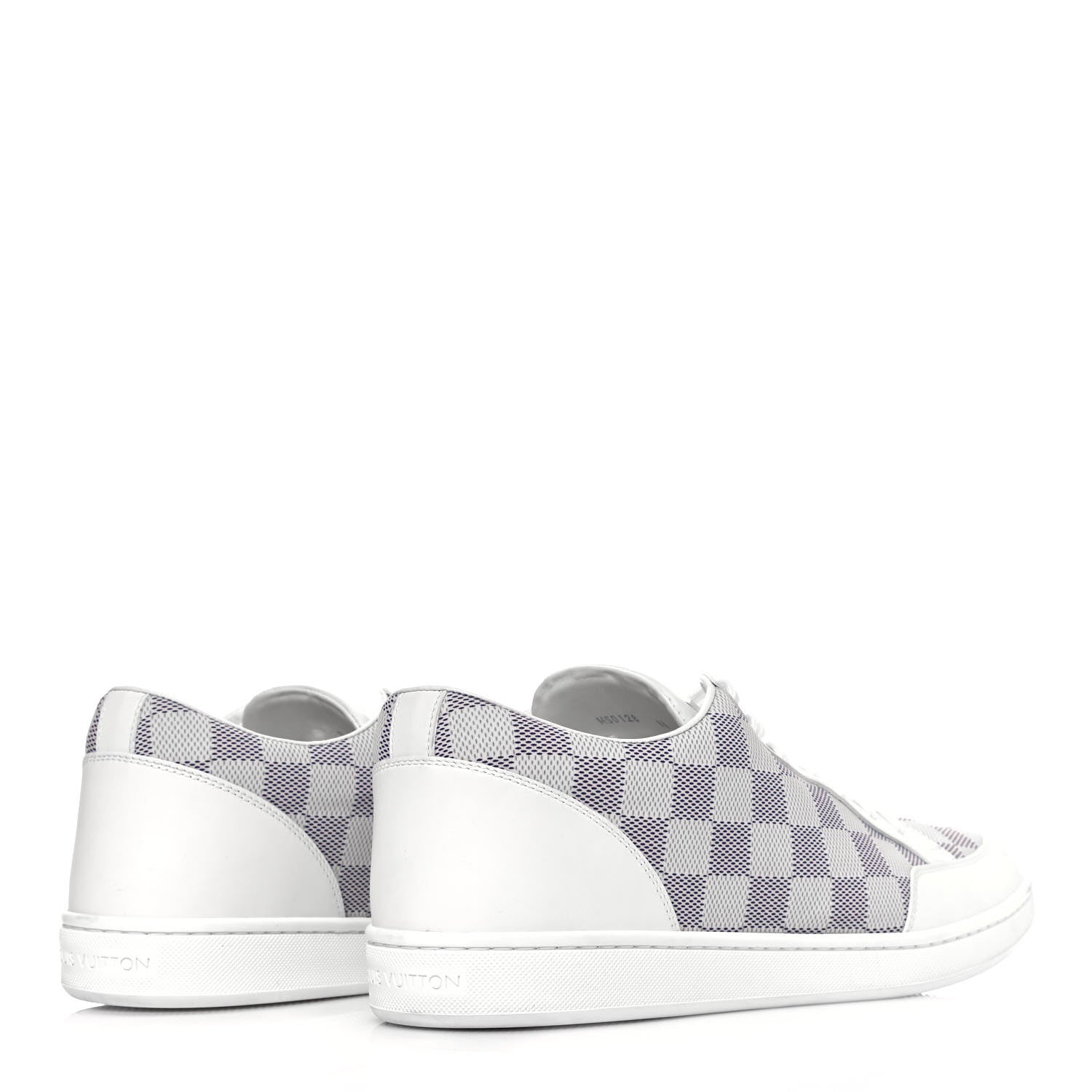 Louis Vuitton Damier Azur Mens Sneakers 8.5 White 4 of 8