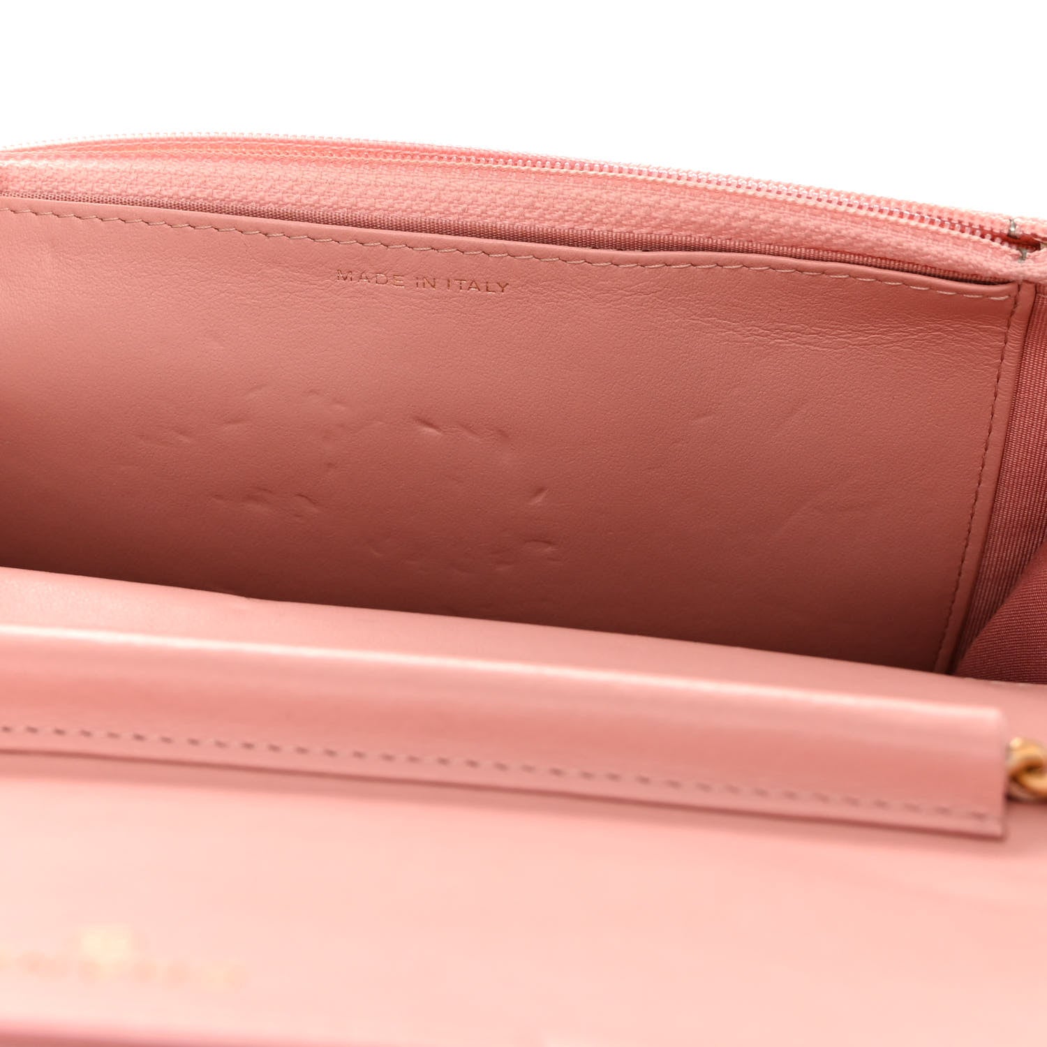 Chanel Caviar Quilted Boy Wallet On Chain WOC Pink 7 of 13