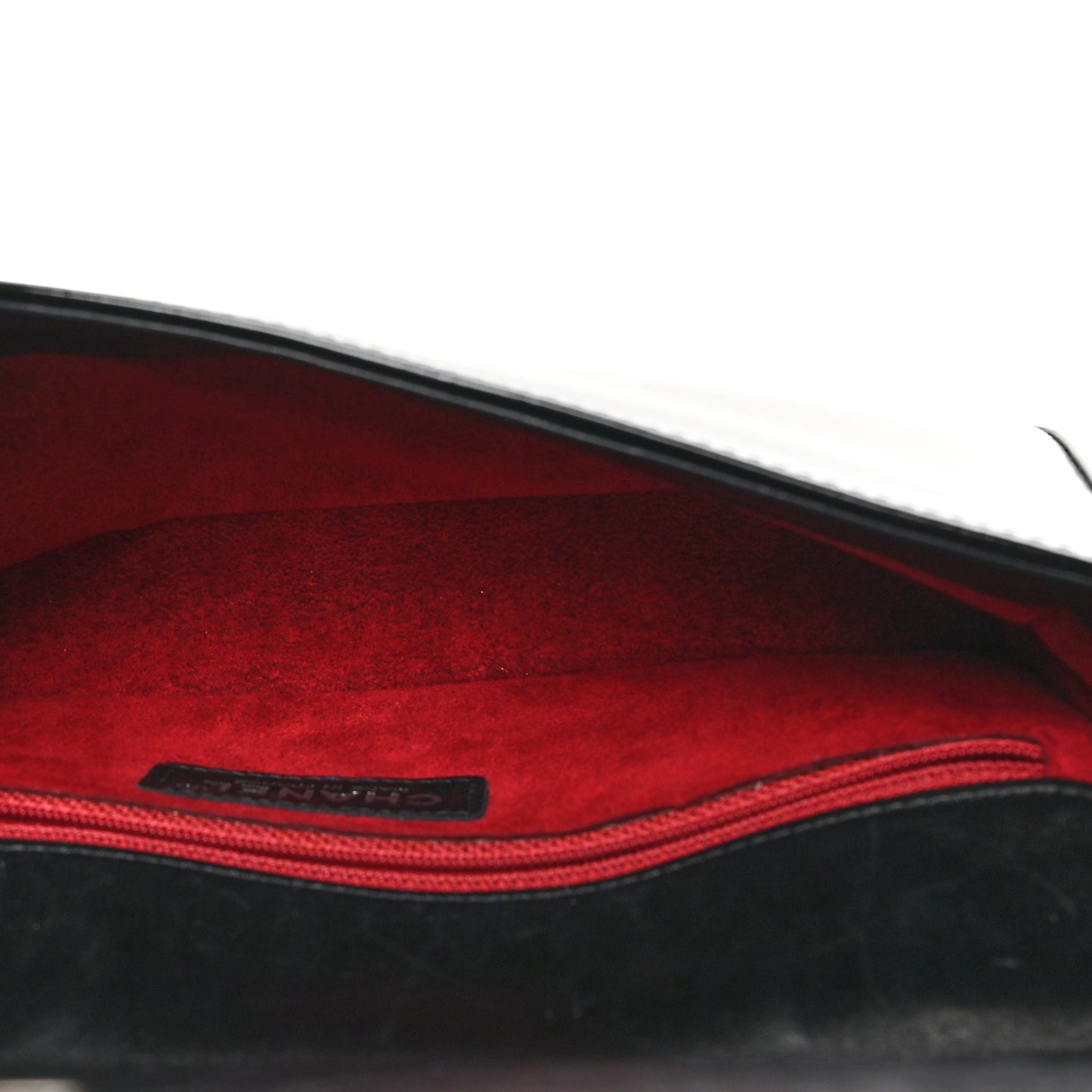 Patent Chocolate Bar Quilted CC Flap Black