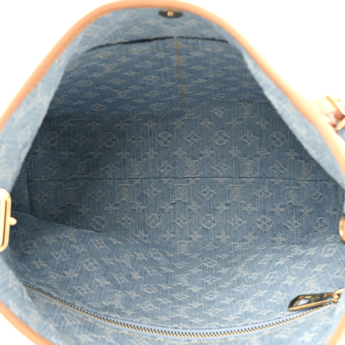 Monogram Denim CarryAll PM Sky Blue