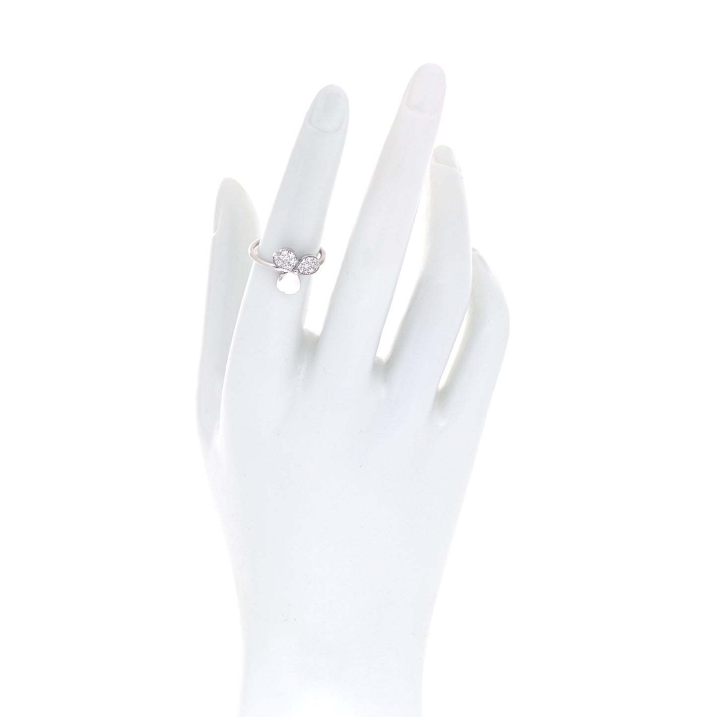 Platinum Diamond Paper Flowers Ring 52 6