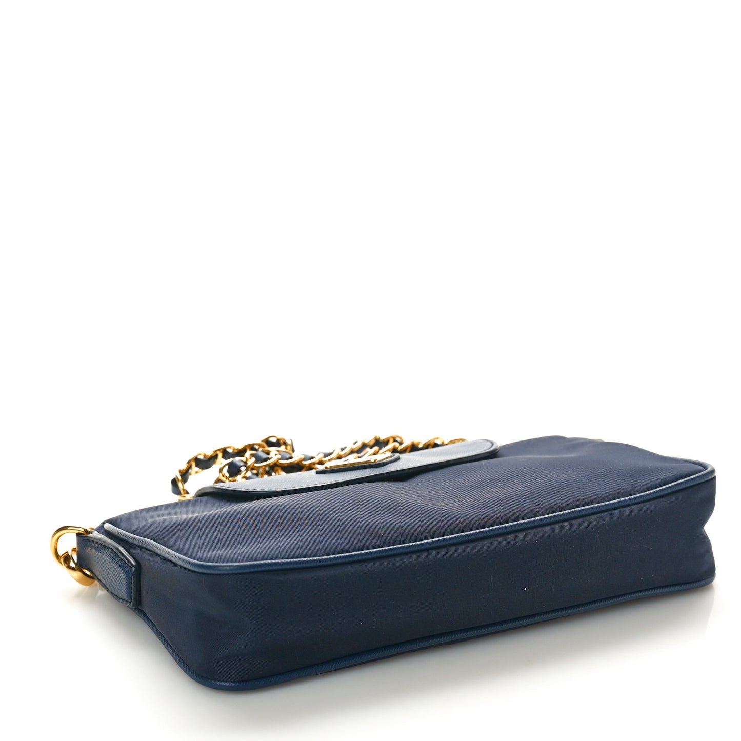 Tessuto Nylon Saffiano Crossbody Bag Bleu