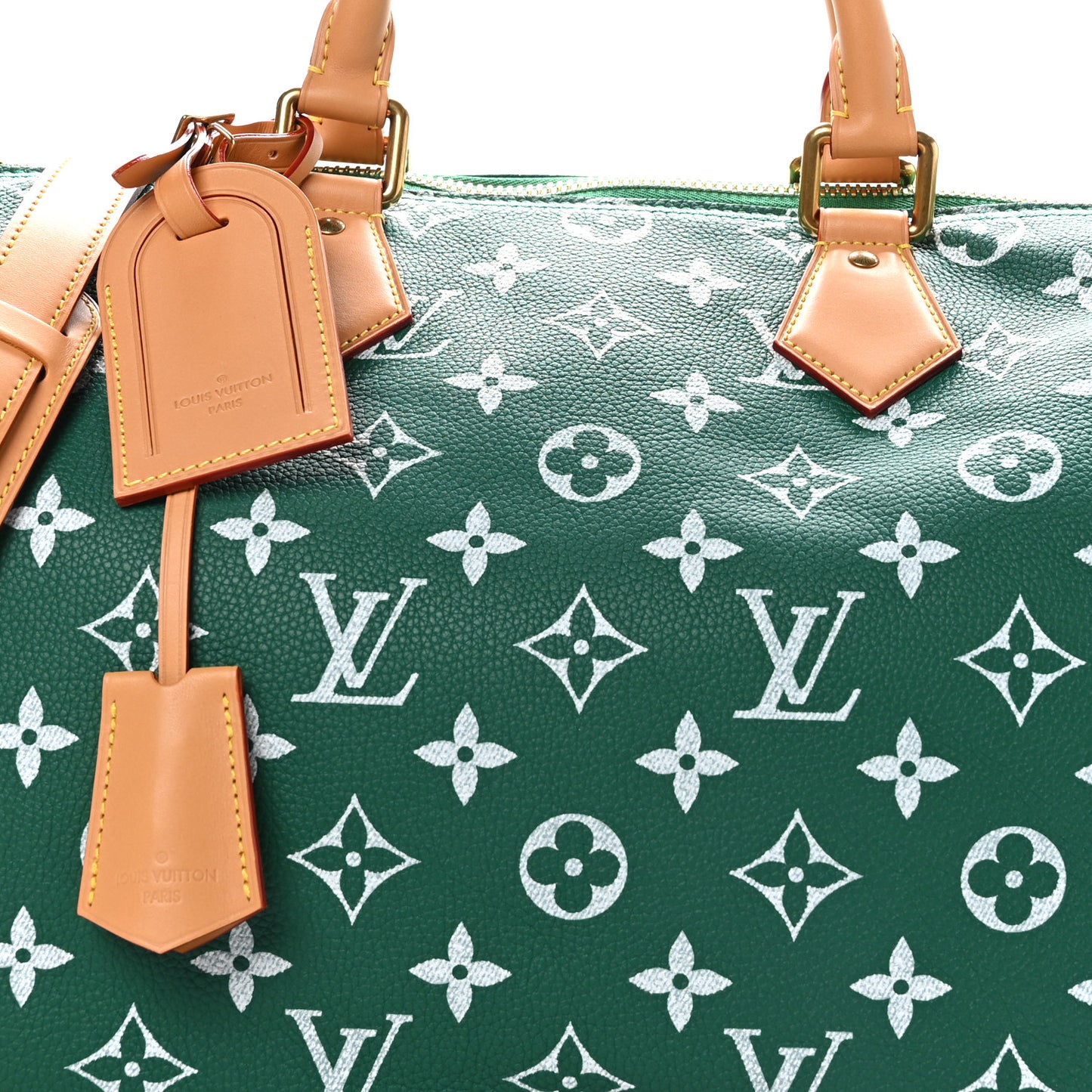 Calfskin Monogram Speedy P9 Bandouliere 40 Green