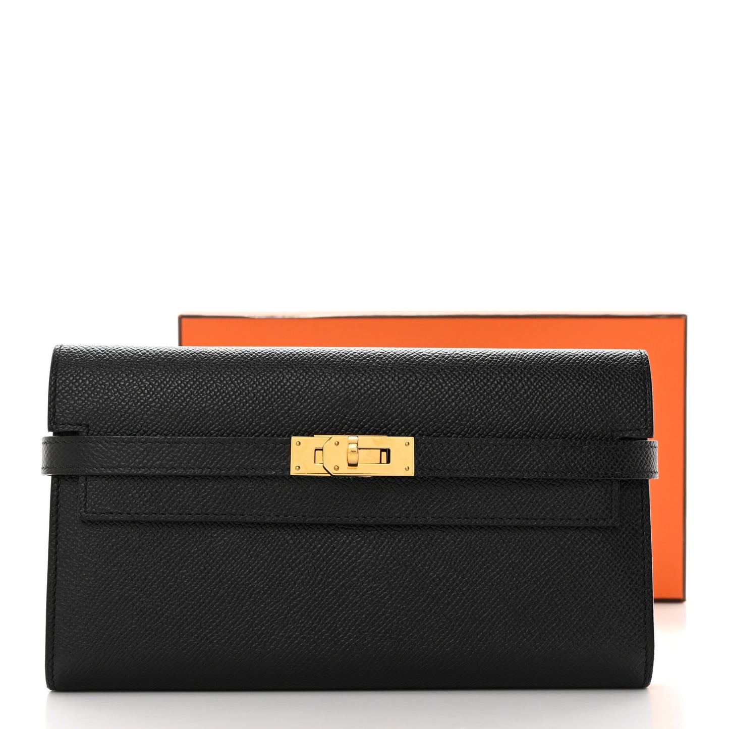 Epsom Kelly Longue Wallet Black