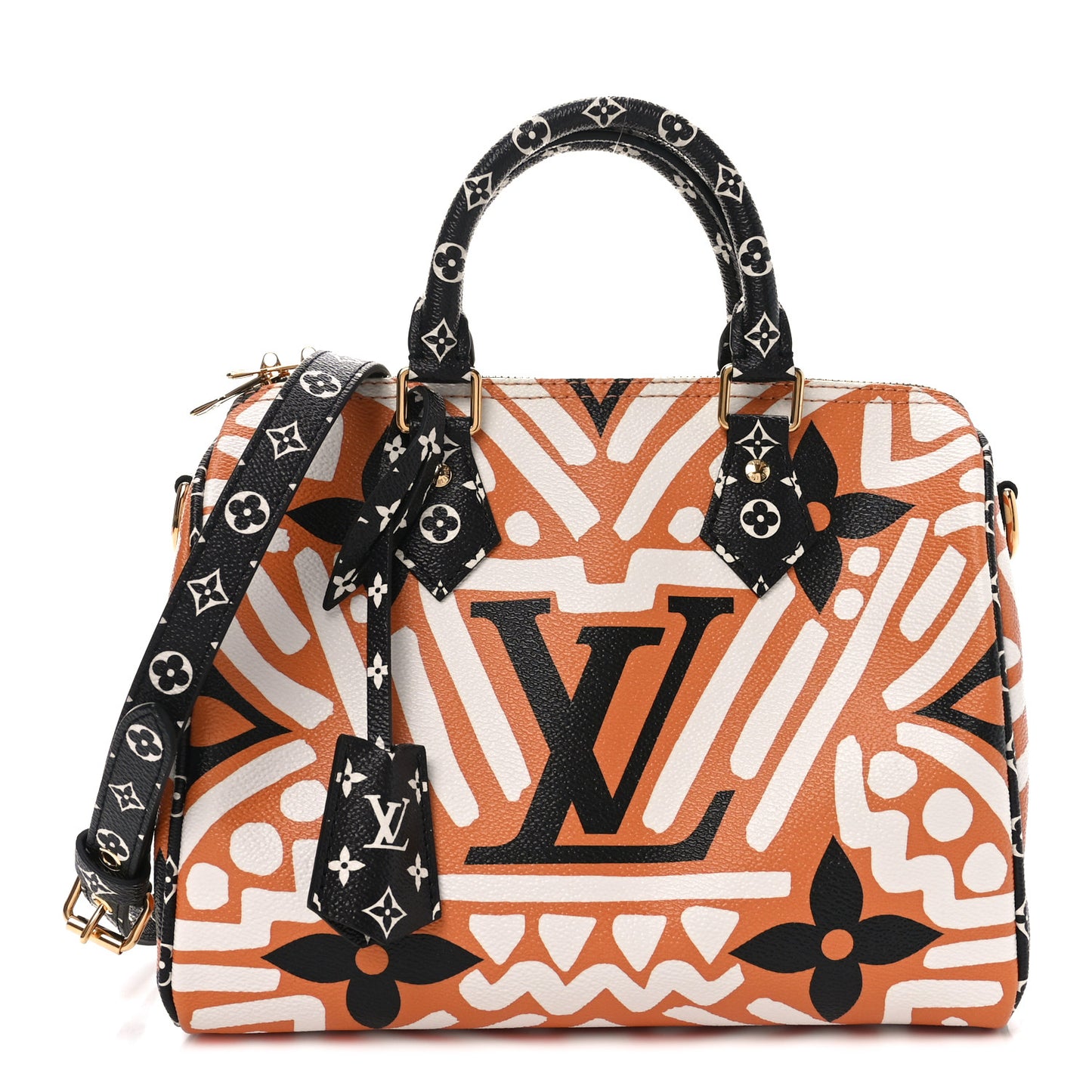 Monogram Giant Crafty Speedy Bandouliere 25 Creme Caramel