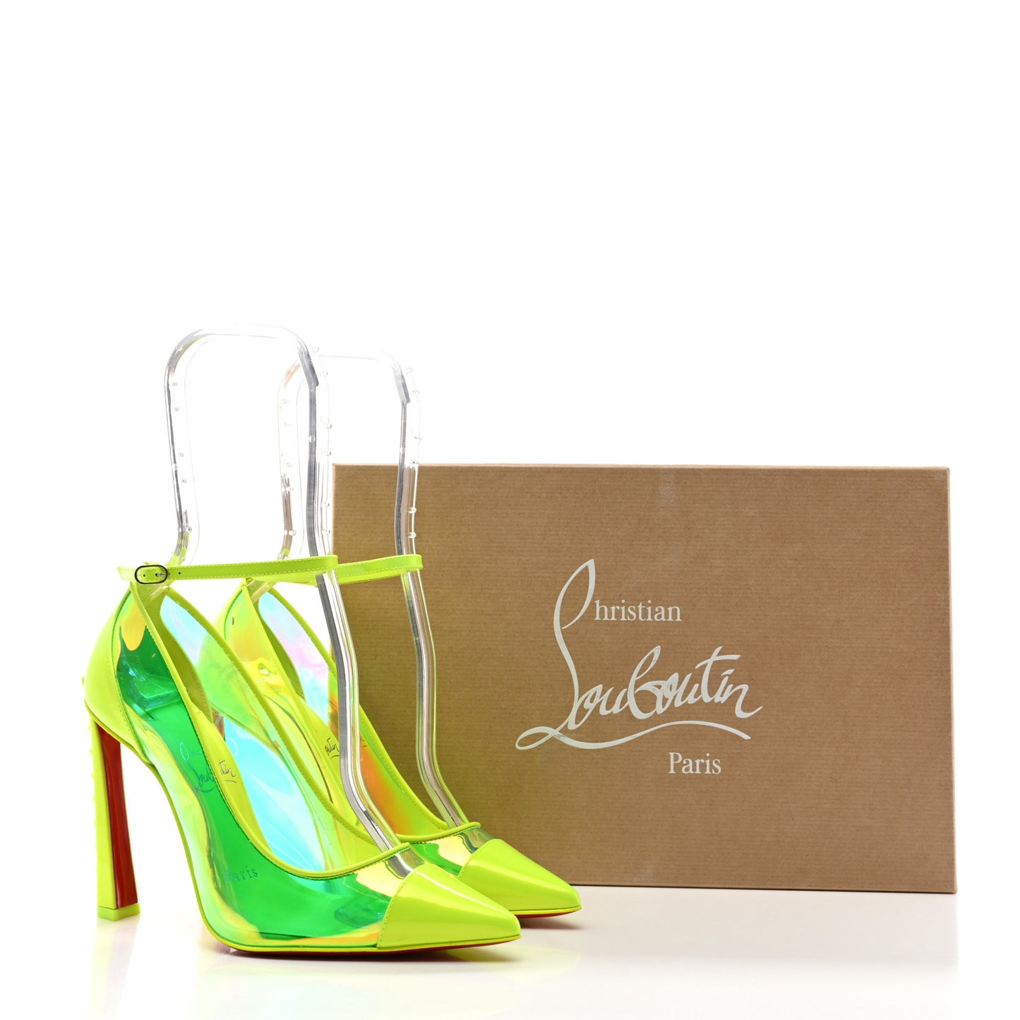 Disco PVC Hologram Debout Condorapik 100 Pumps 35 Fluo Yellow