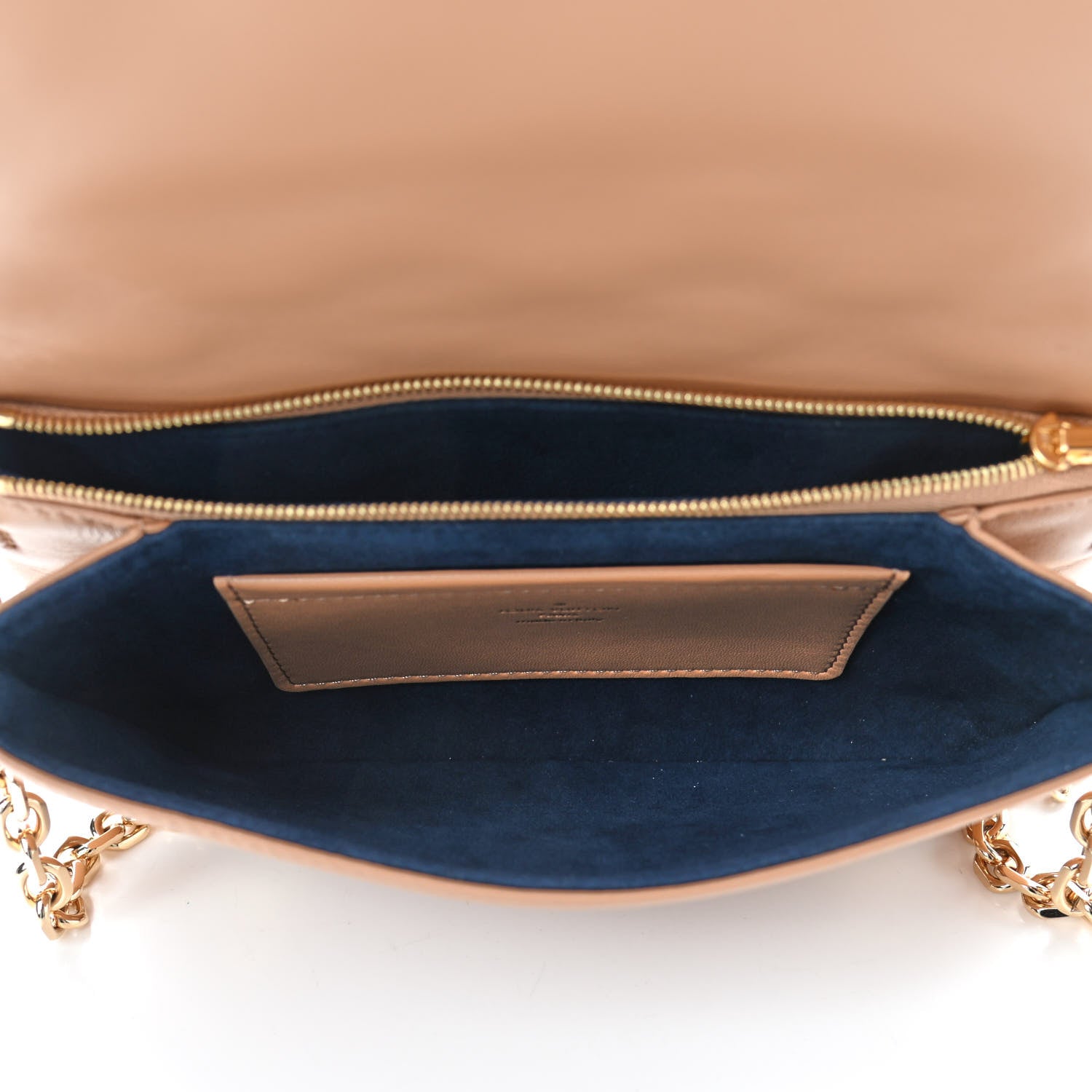 Louis Vuitton Lambskin Embossed Monogram Pochette Coussin Camel 4 of 4