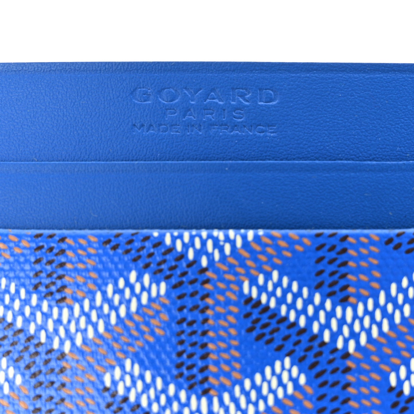 Goyardine Saint Sulpice Card Holder Sky Blue