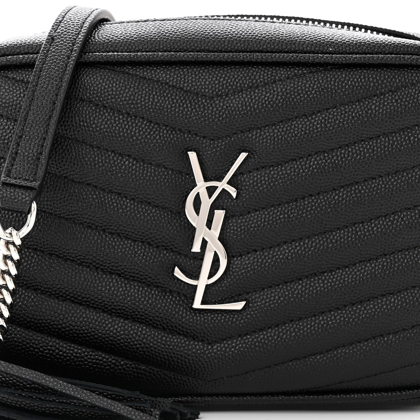 Grain De Poudre Matelasse Monogram Mini Lou Camera Bag Black