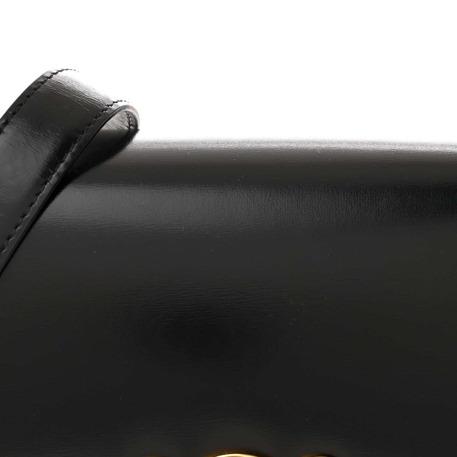 Celine Shiny Calfskin Medium Triomphe Black 8 of 11