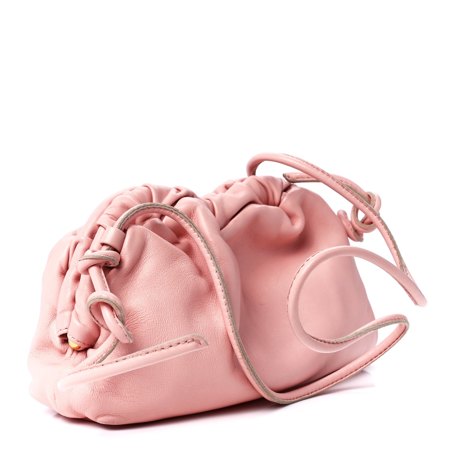 Lambskin Mini Cloud Clutch Dahlia