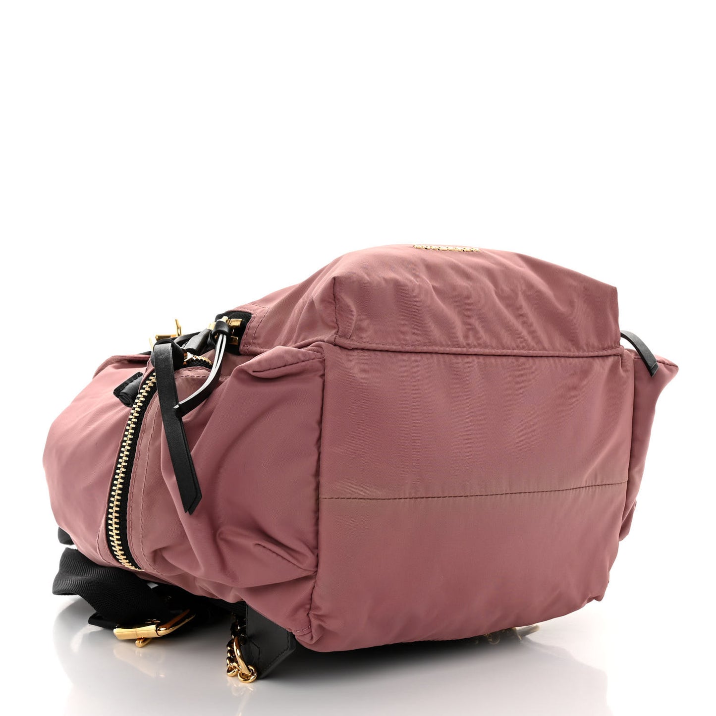 Nylon Medium Rucksack Backpack Mauve Pink