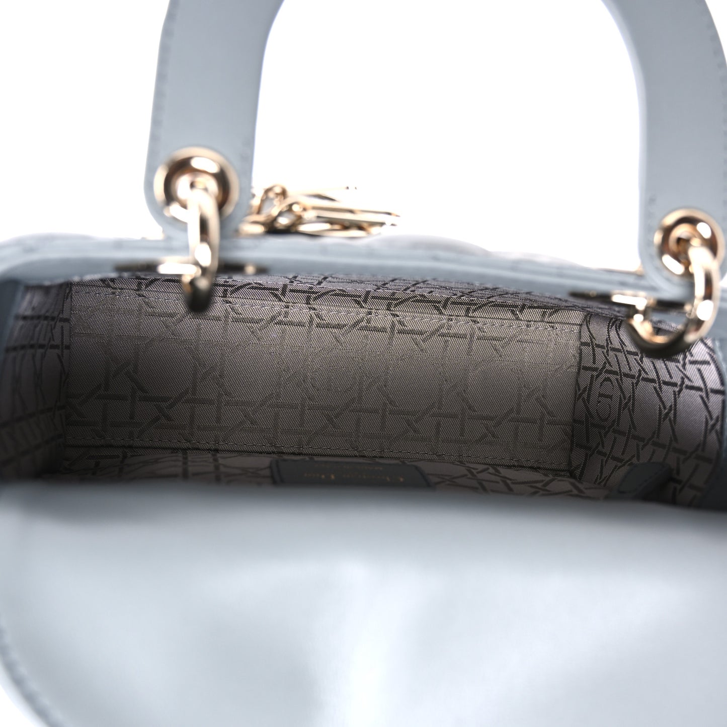 Lambskin Cannage Small My ABCDior Lady Dior Grey