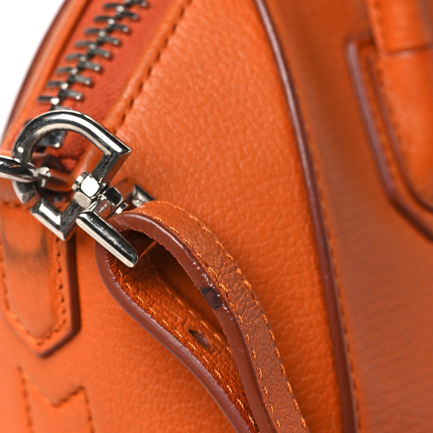 Sugar Goatskin Mini Antigona Rust