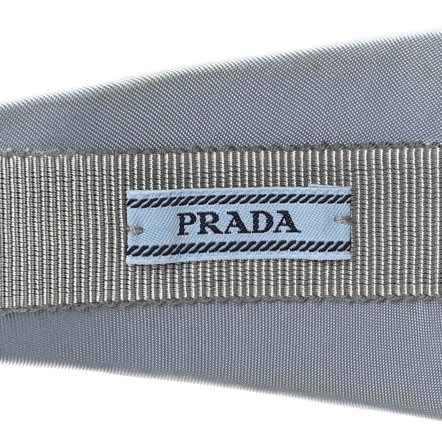Re-Nylon Triangle Logo Headband Fiordaliso