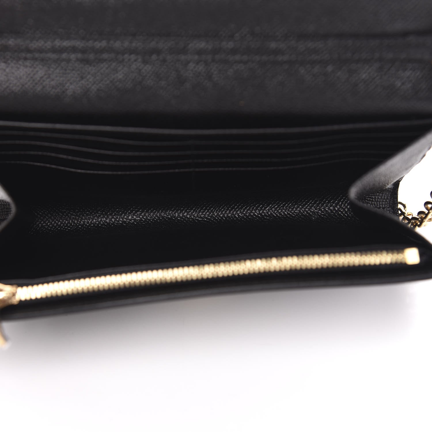 Dolce & Gabbana Dauphine Stampa Crystal Small Roses Wallet On Chain Black 5 of 9