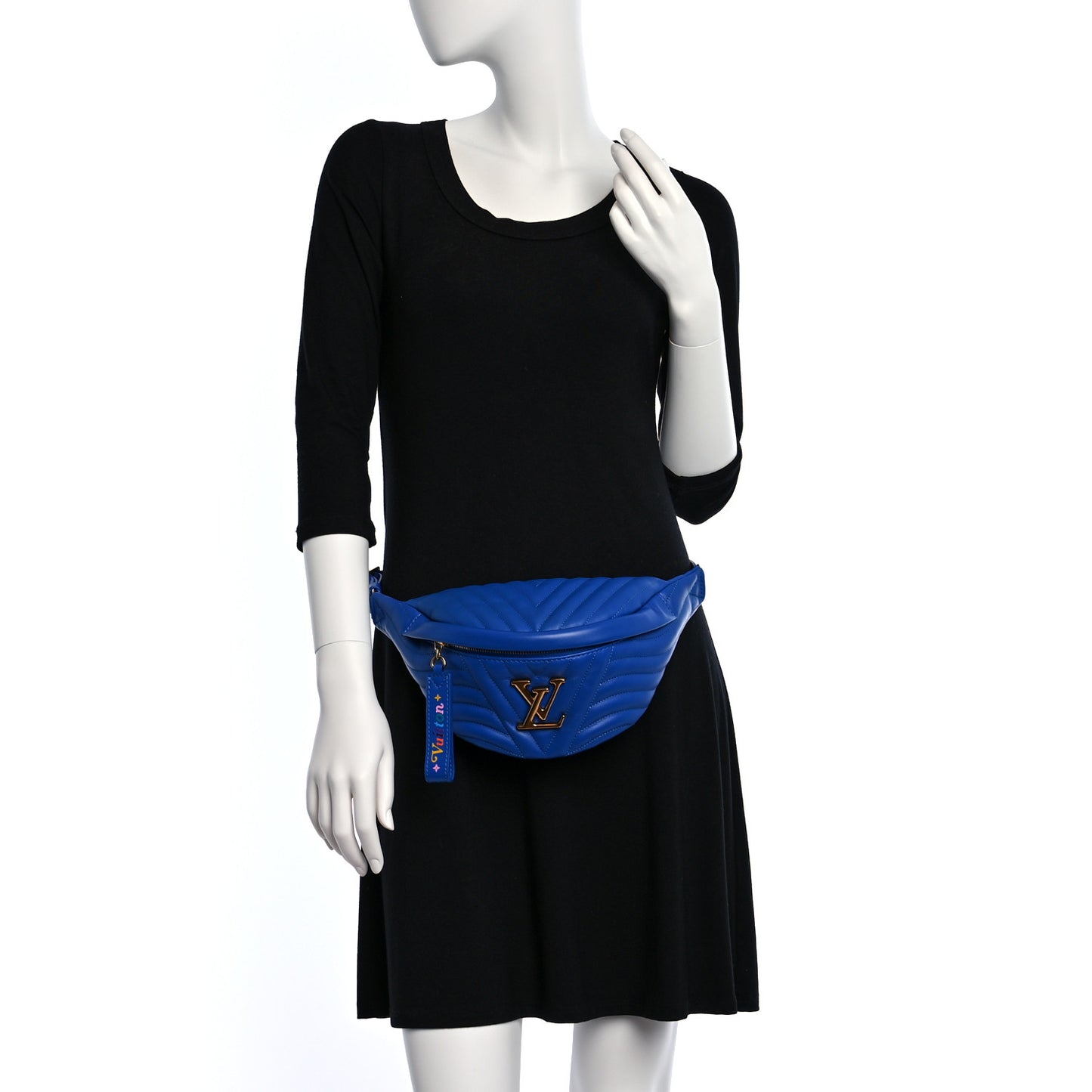 Calfskin New Wave Bumbag Blue Neon