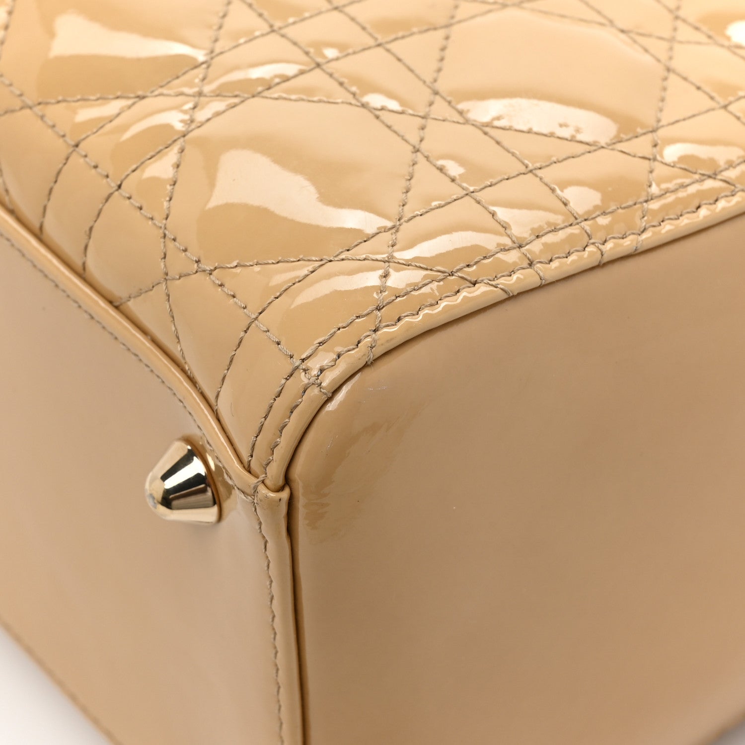 Christian Dior Patent Cannage Large Lady Dior Beige 12 of 12
