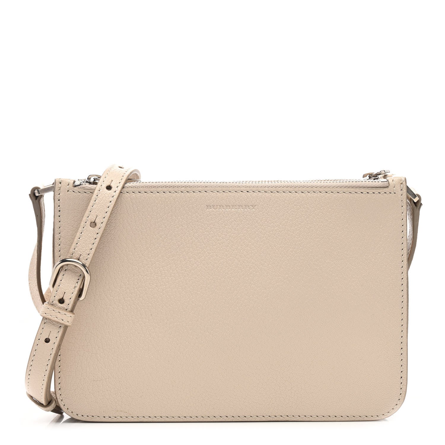 Burberry Grainy Goatskin Penhurst D-Ring Triple Zip Crossbody Bag