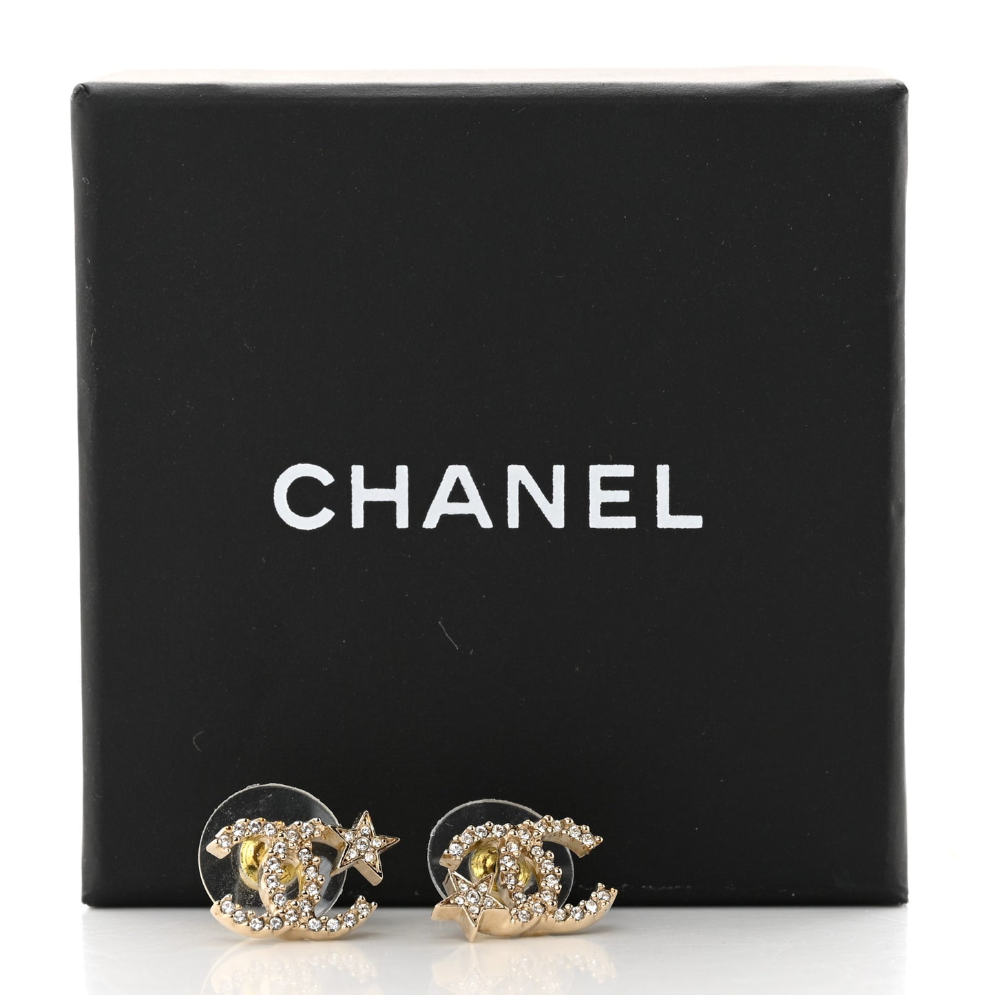 Crystal CC Starfall Earrings Gold
