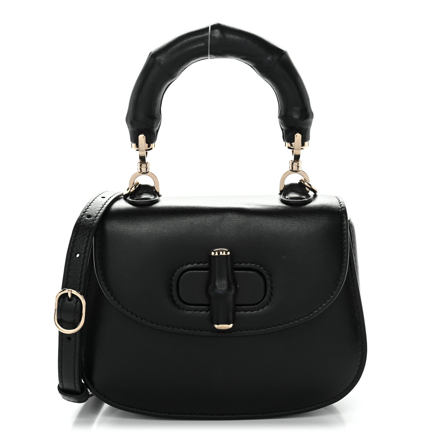 Gucci Boarded Dyana Lux Calfskin Web Monochrome Mini Bamboo 1947