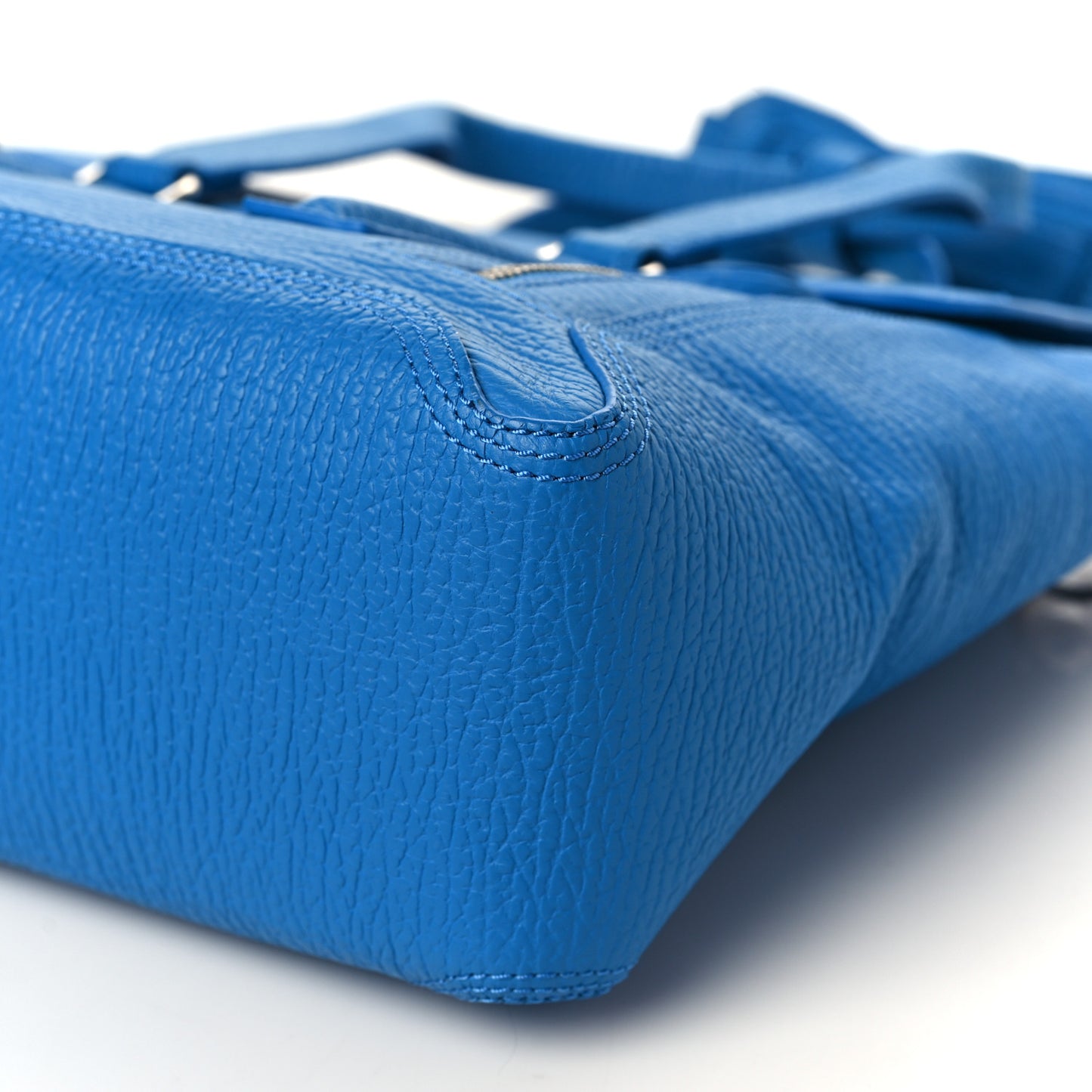 Textured Calfskin Large Pashli Satchel Cobalt