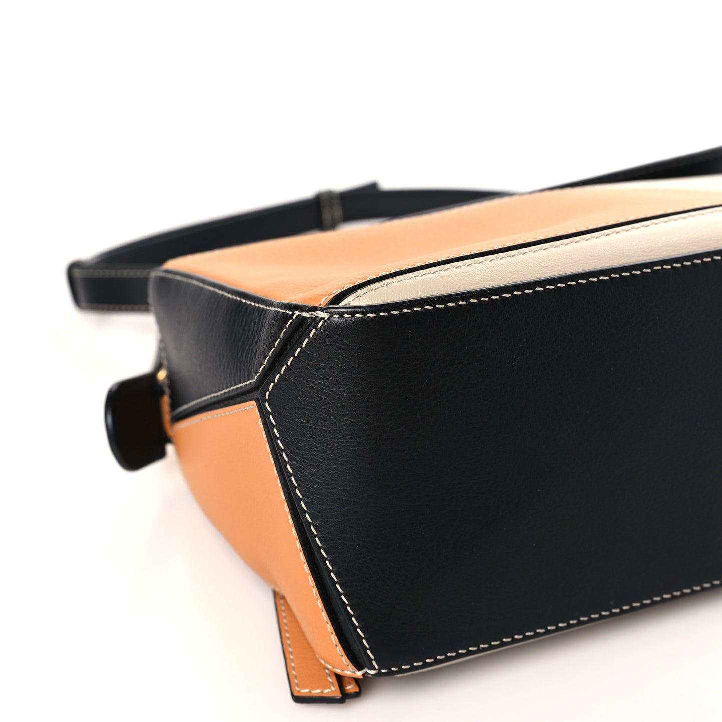 Calfskin Small Puzzle Bag Amber Light Oat
