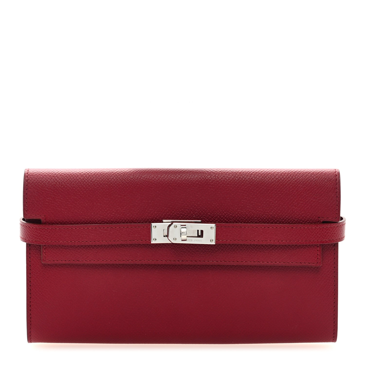 Hermes Epsom Kelly Longue Wallet Rouge Grenat 1 of 6