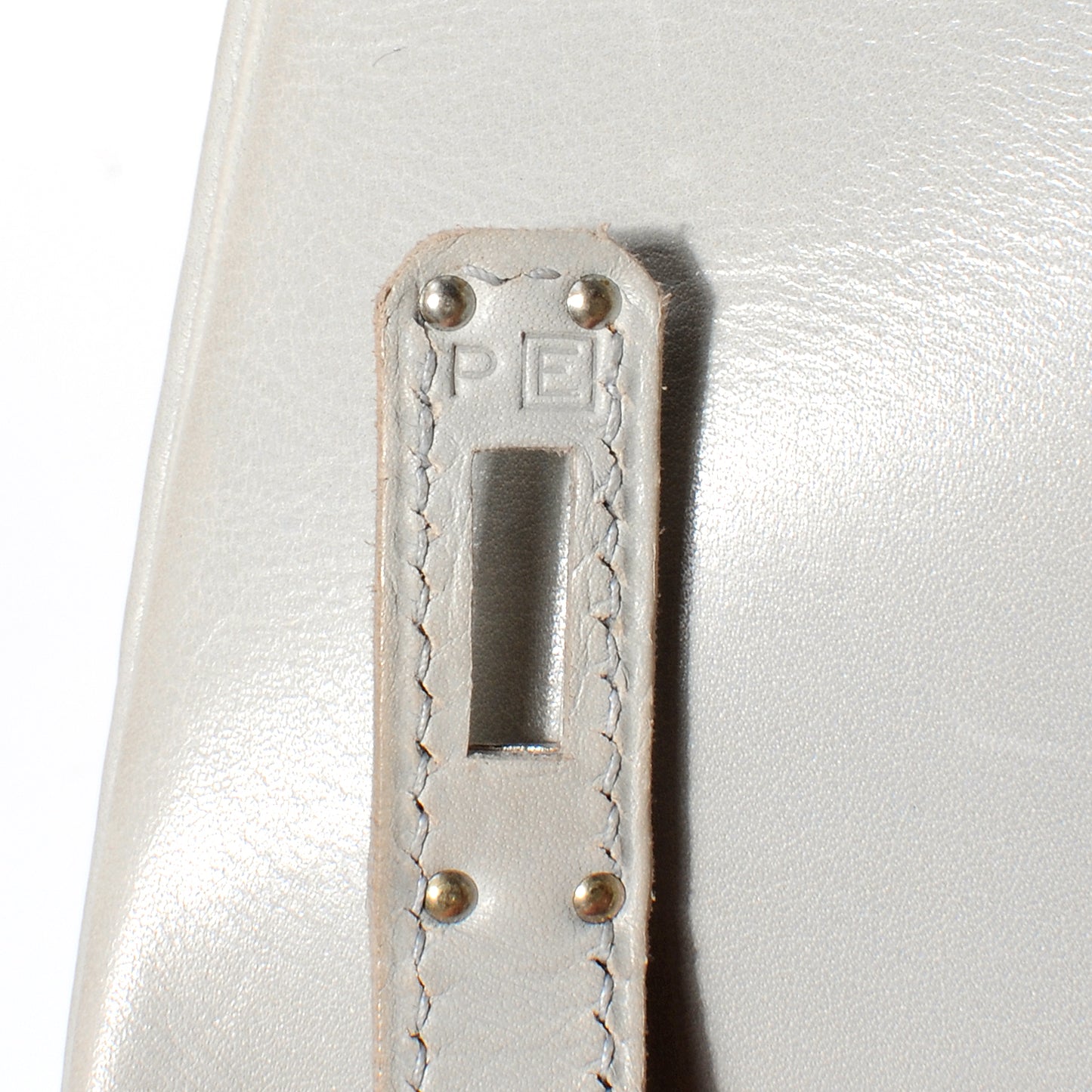 Box Calfskin Kelly Ado 20 Backpack Gris Pale