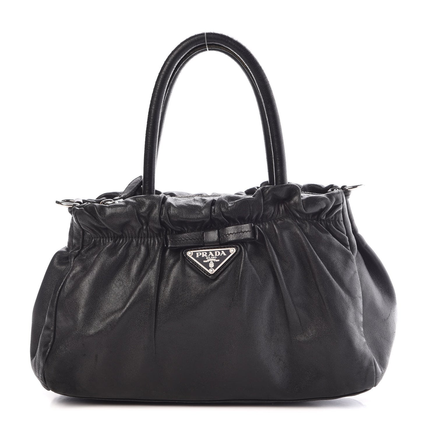 Nappa Mini Bow Tote Black