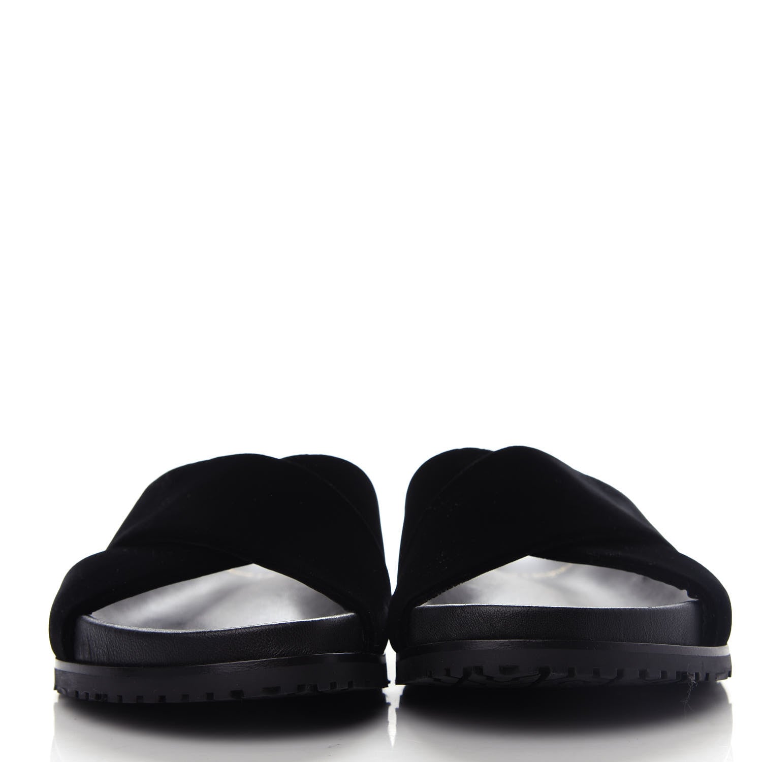 Saint Laurent Velluto Master Jimmy Joan Cross Slides 39.5 Black 2 of 10