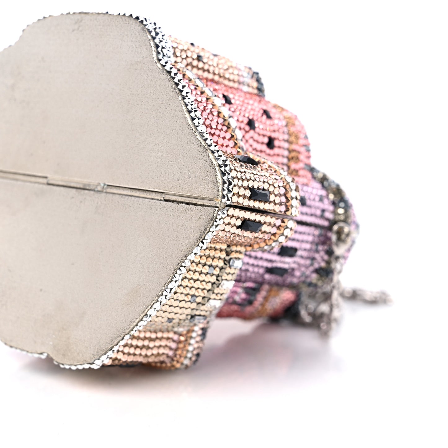 Swarovski Crystal Castle Minaudiere Clutch Multicolor