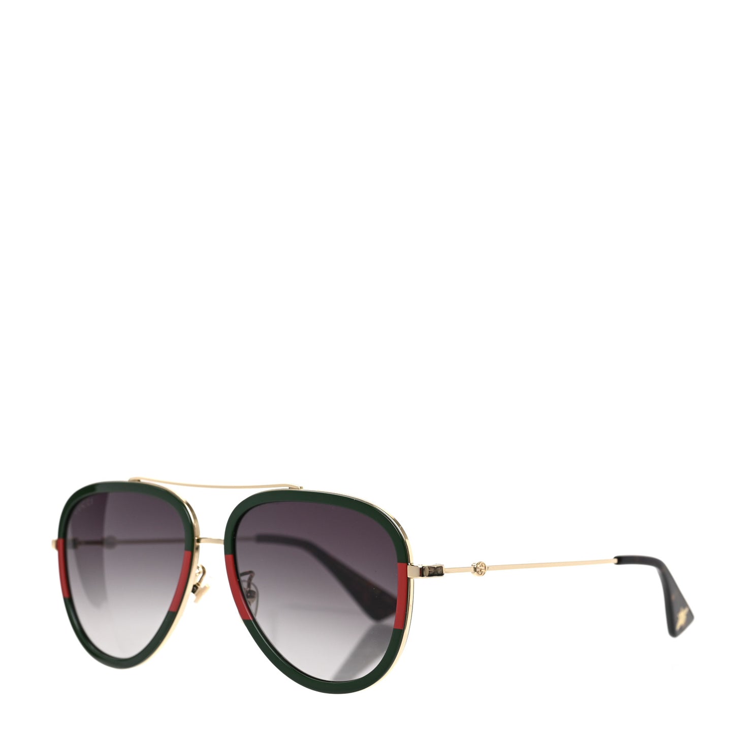 Metal Web Aviator Sunglasses GG0062S Green Red