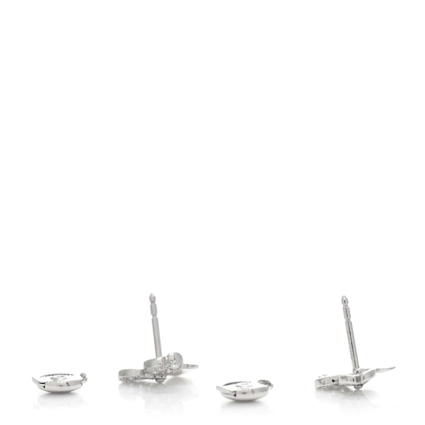 Platinum Diamond Paper Flowers Earrings