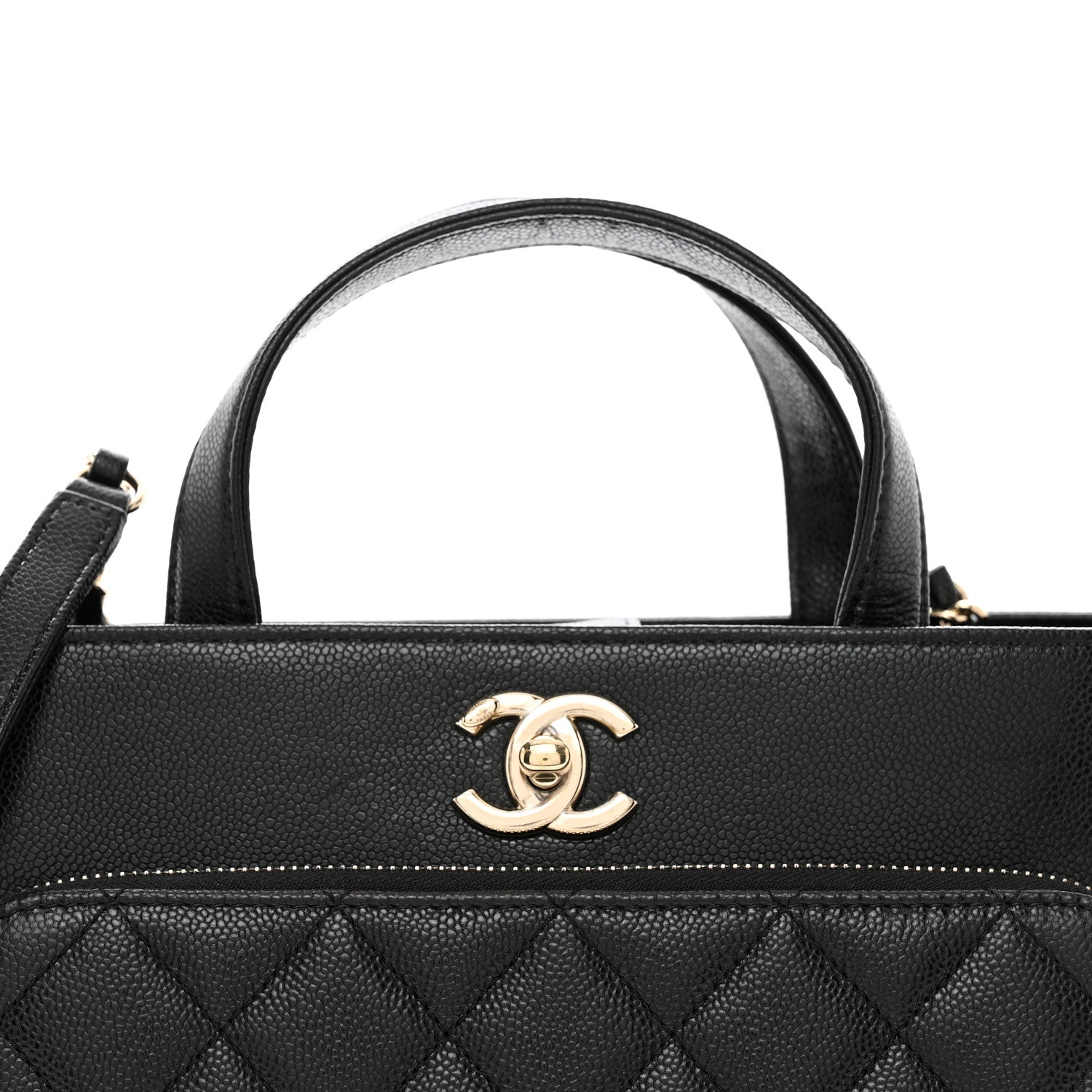 Chanel Caviar Quilted Small Business Affinity Shopping Bag Black 5 of 10