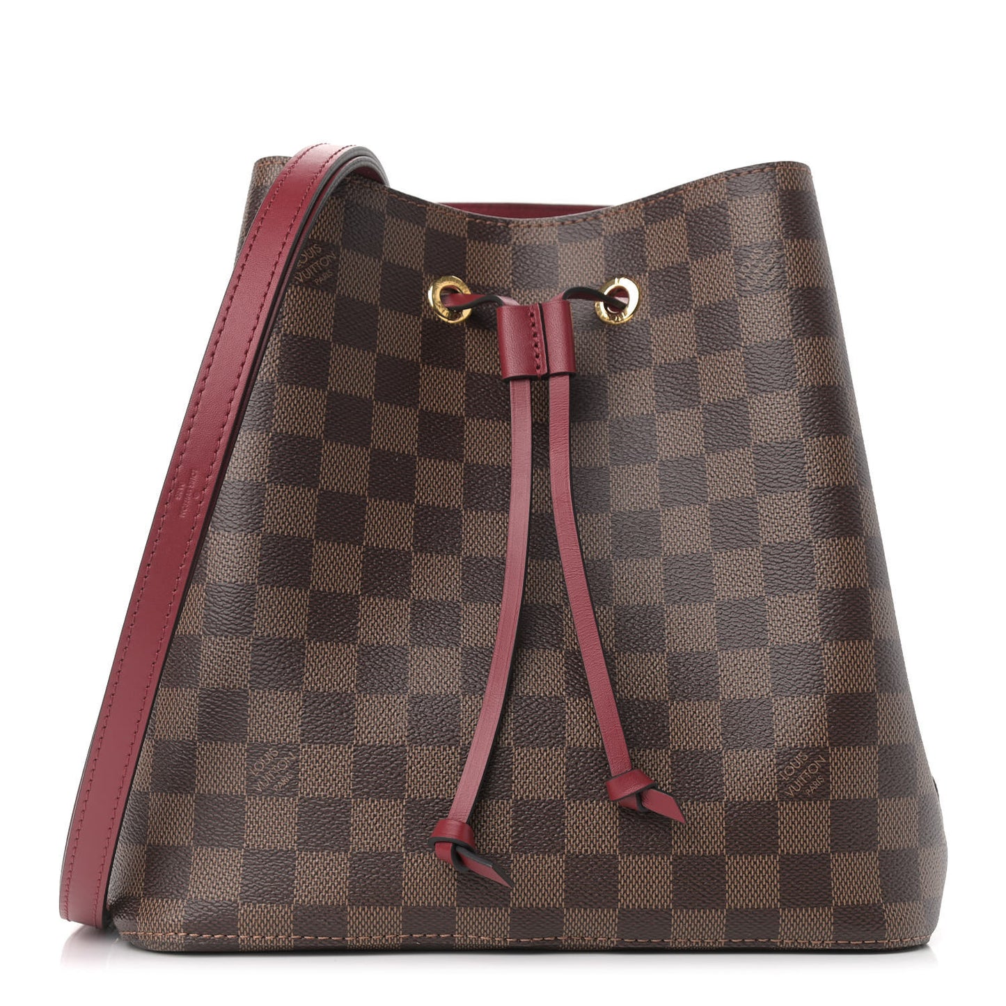 Damier Ebene Neonoe MM Cherry Berry