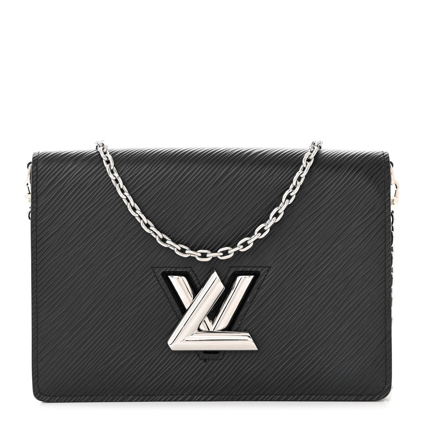 Epi Twist Belt Chain Wallet Black