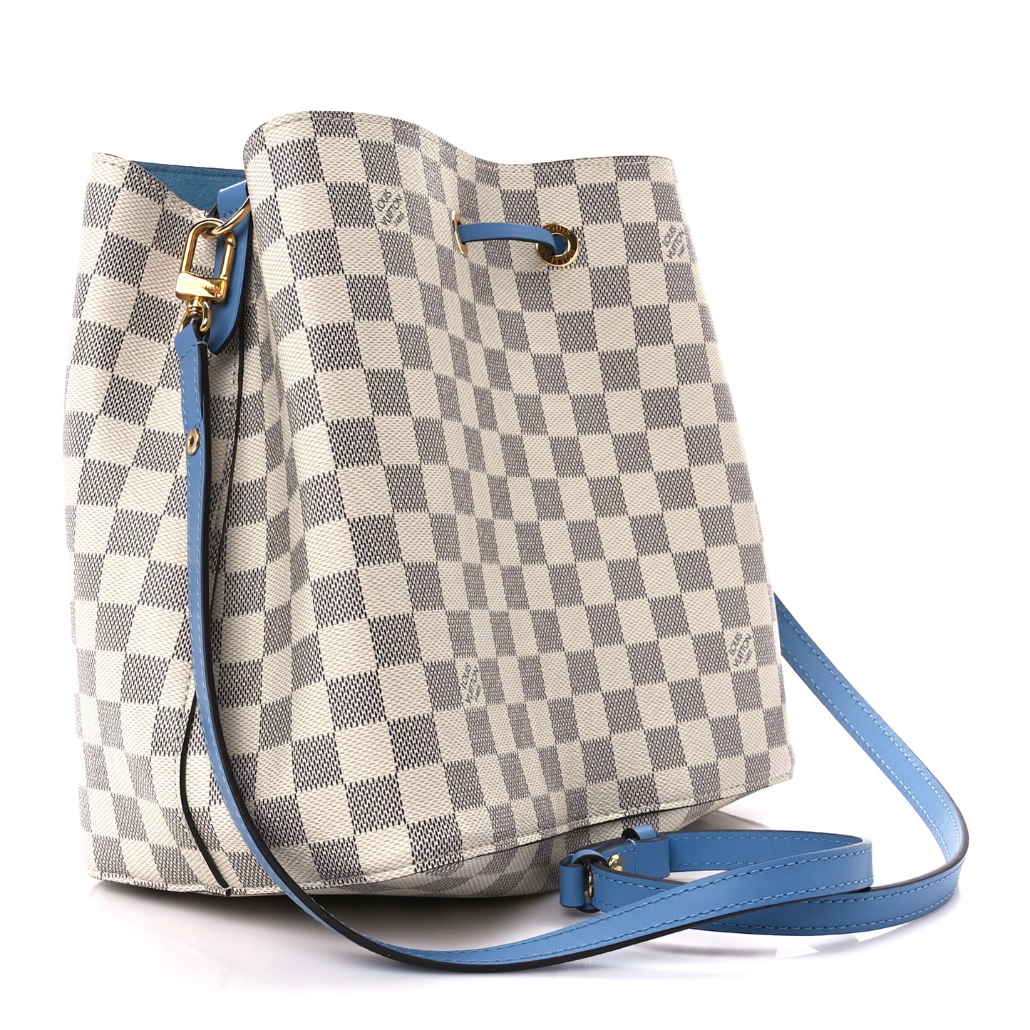Damier Azur Neonoe MM Bleuet