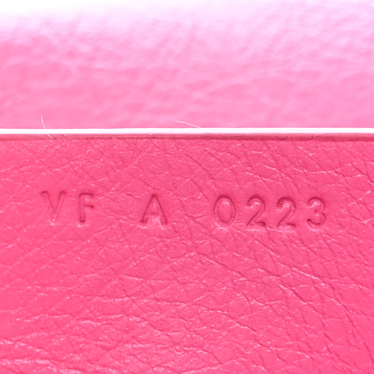 Tumbled Calfskin Small Moon Cut Out Shoulder Bag Neon Pink