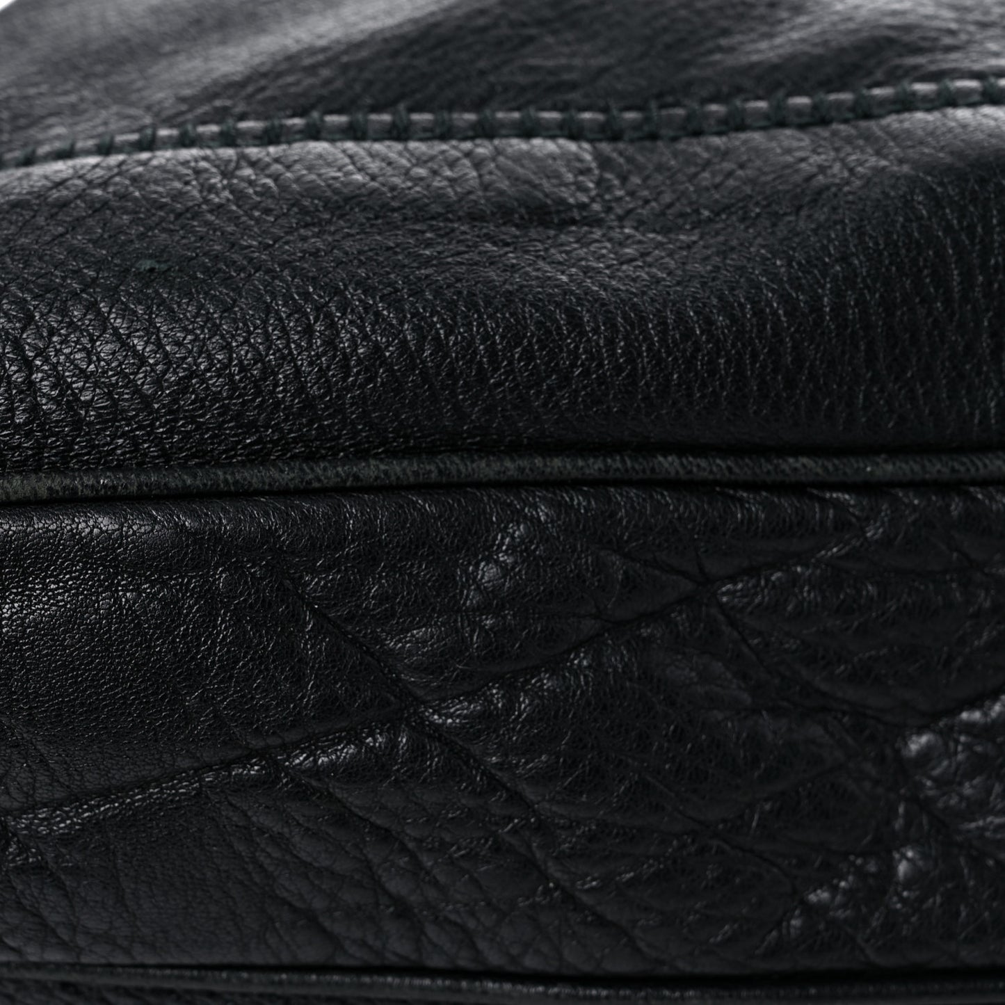 Calfskin Large New Jackie Shoulder Bag Black